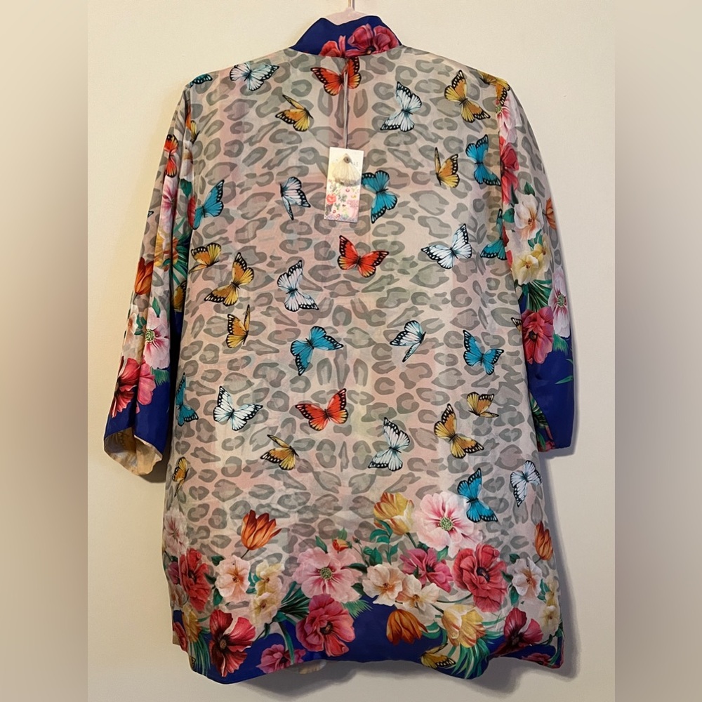 NWT Johnny Was Ridge Gianni Silk Kimono (reversible) size Small - Picture 5 of 10